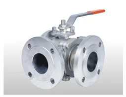 Gear Operated ‘CW’ Series 3 Way Ball Valve