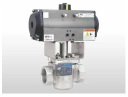 Pneumatic Actuated 2 Way Plug Valve Screwed