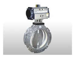 Pneumatic Aluminum Butterfly Valve For Cement